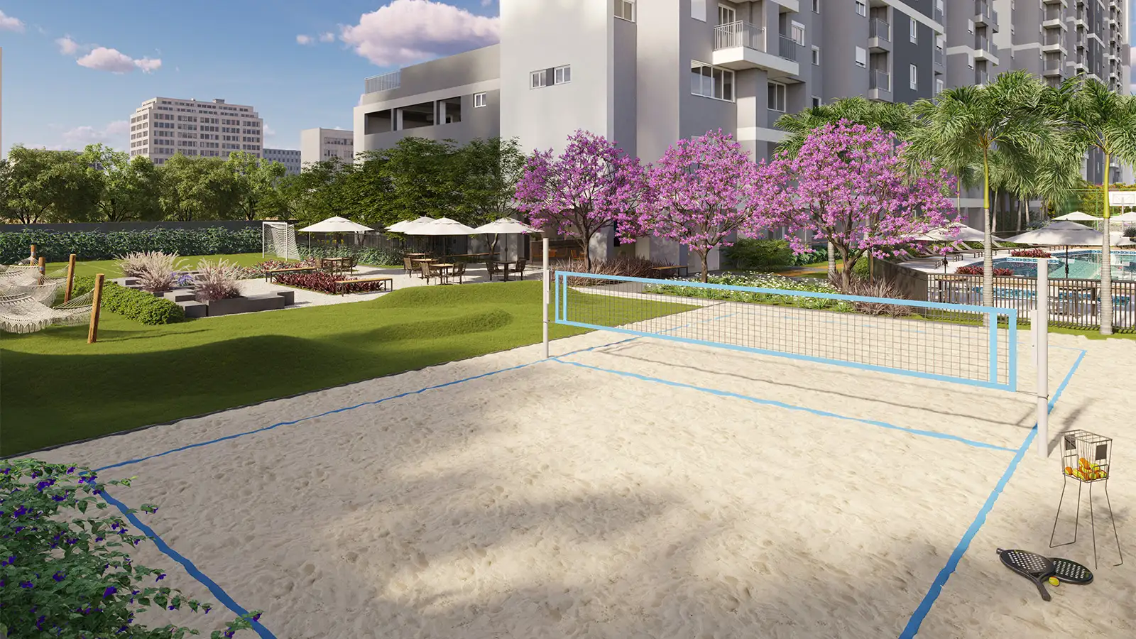 Perspectiva artística de Beach Tennis