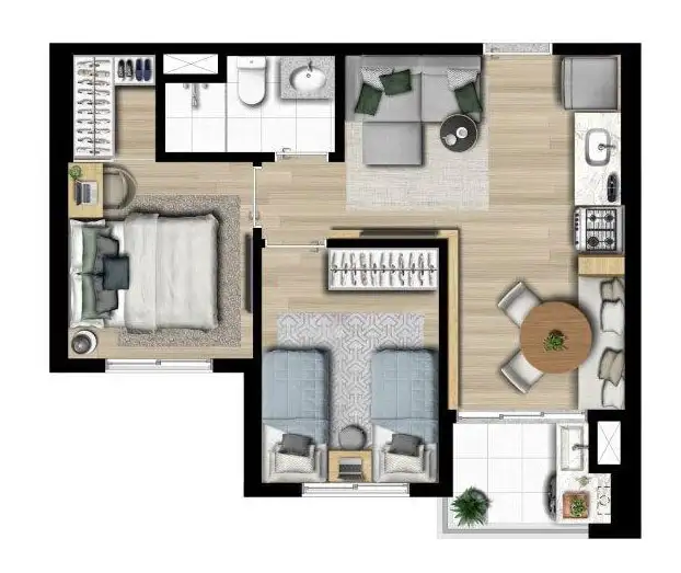 Planta Tipo Finais 3, 6, 7 e 10 Torre-C
